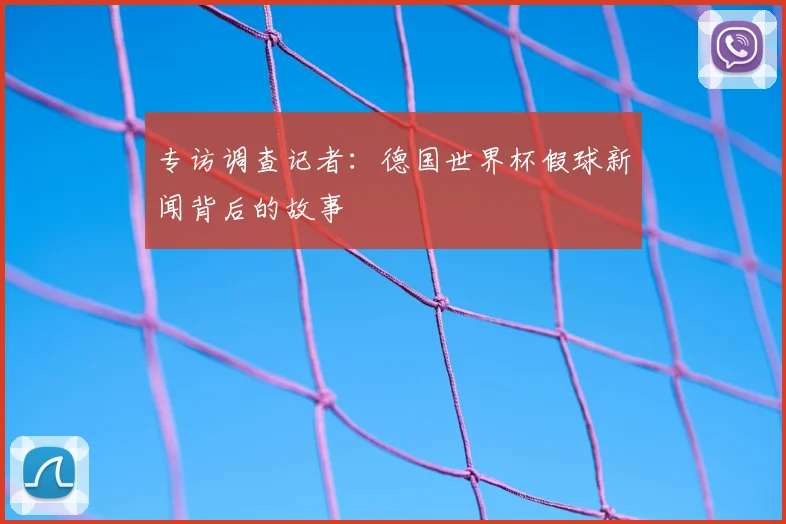 专访调查记者:德国世界杯假球新闻背后的故事